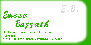 emese bajzath business card